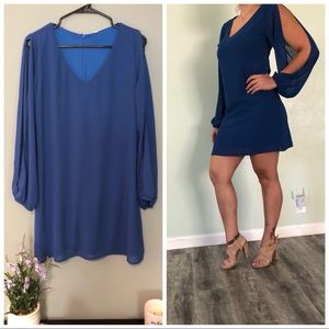 Royal Blue Mini Dress
